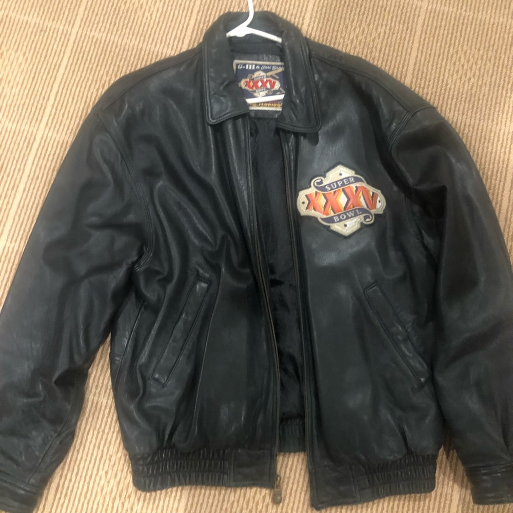 Super bowl 2001 Premium Leather Jacket
